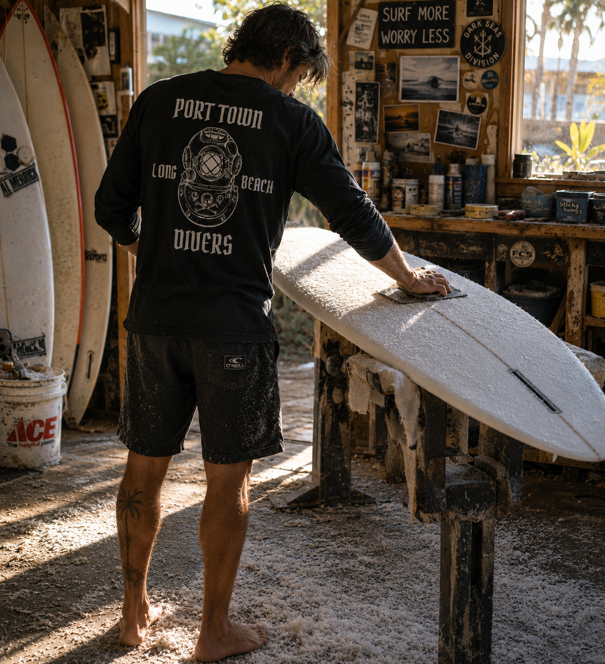 Port Town Divers Original Long Sleeve Tee