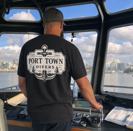Port Town Divers Anchor and Iron Tee
