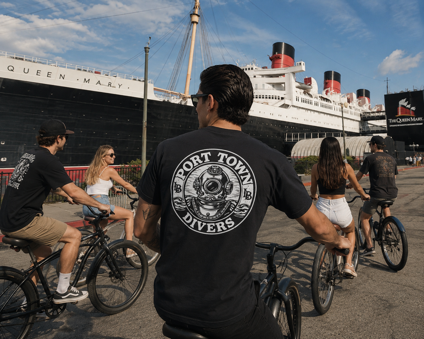 Port Town Divers LB Tee